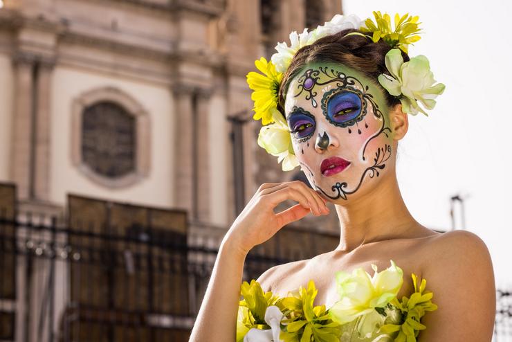 Catrina en día de muertos en México